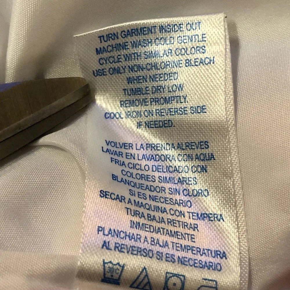 Marmellata Dress Girls 6 Used Blue White - Picture 9 of 11